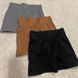 3 pairs of women’s biker shorts